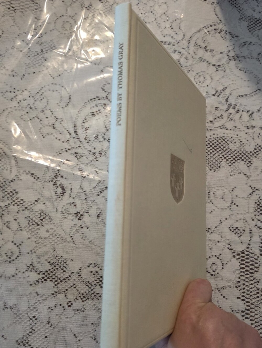 Thomas Gray Poems 1974 Eton College Leaving Book Vellum Signed Michael McCrum